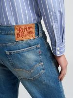 deryck regular fit jeans 12 oz deep indigo cotton denim