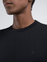 crew neck jersey t shirt black