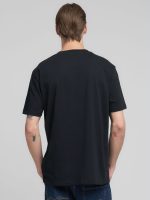 black jersey t shirt with lettering