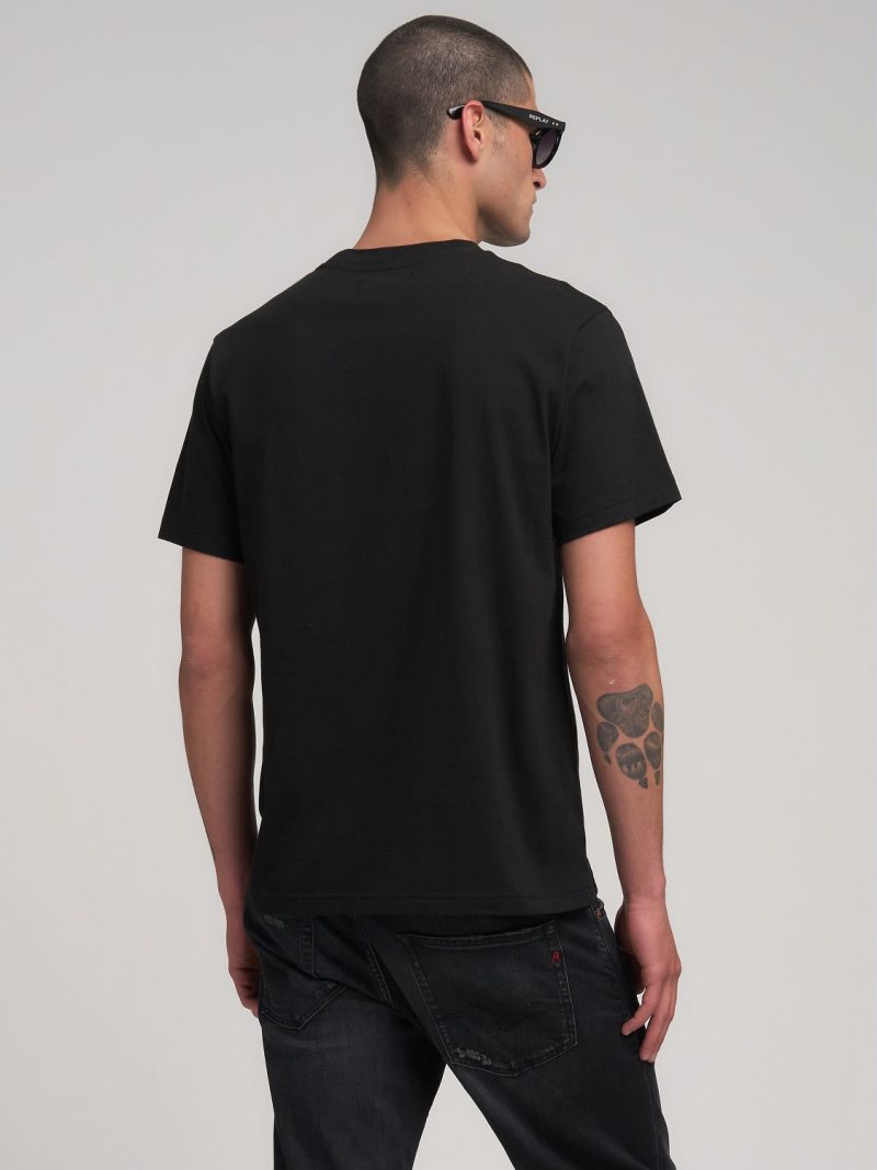 black maxi print t shirt