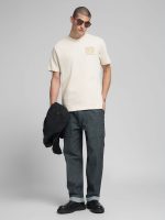 ntaural rope jersey crew neck t shirt with embroidery