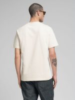 ntaural rope jersey crew neck t shirt with embroidery