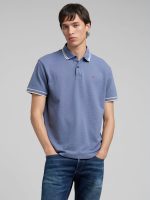 striped trims pique polo