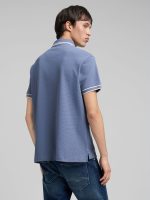 striped trims pique polo