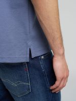 striped trims pique polo