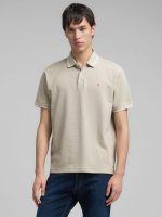 striped trims pique polo