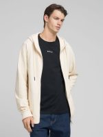 cotton interlock fleece hoody