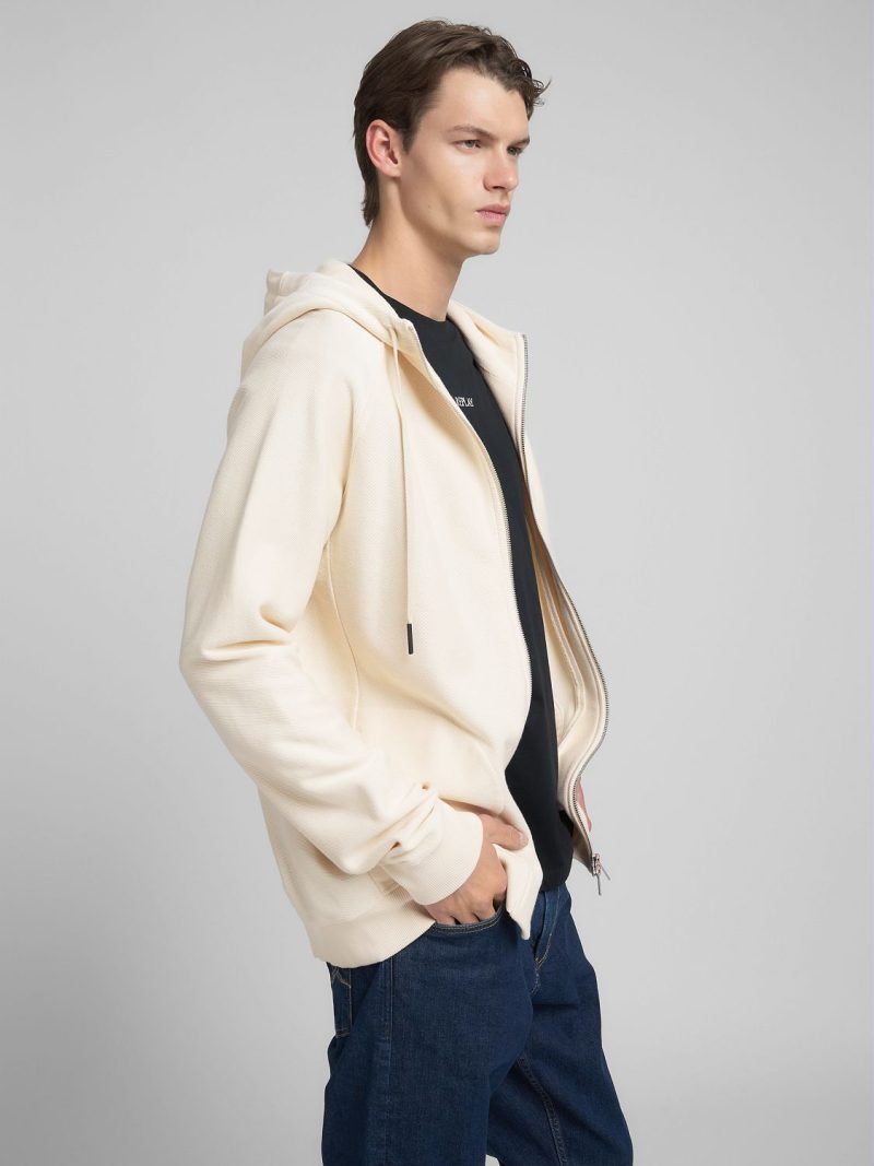 cotton interlock fleece hoody