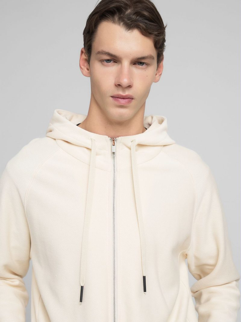 cotton interlock fleece hoody