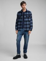 anbass slim fit dark blue denim