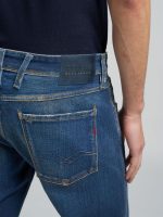 anbass slim fit dark blue denim