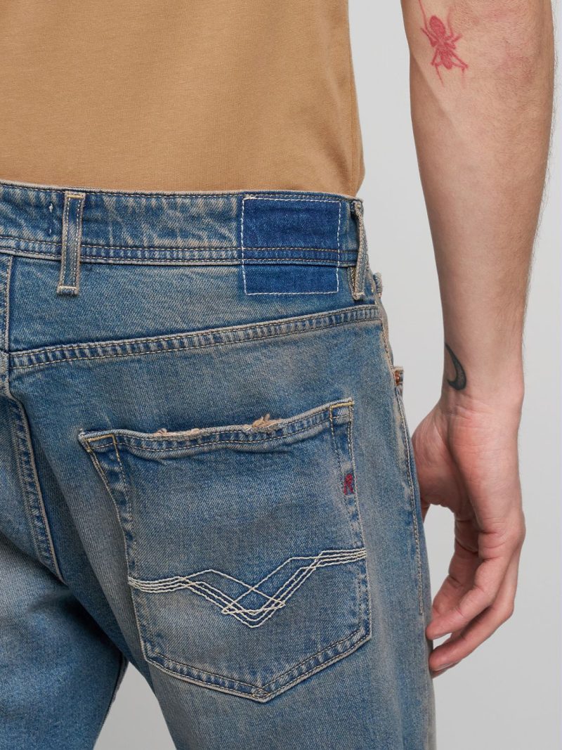 grover straight fit medium blue denim