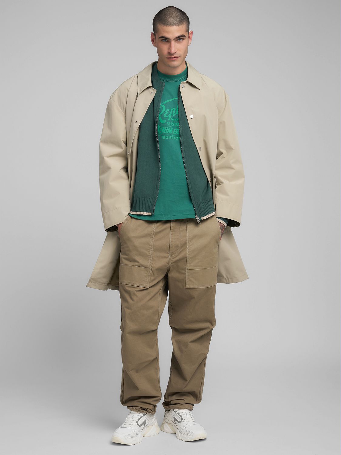 リップル Full-zip pullover - Replay Jeans
