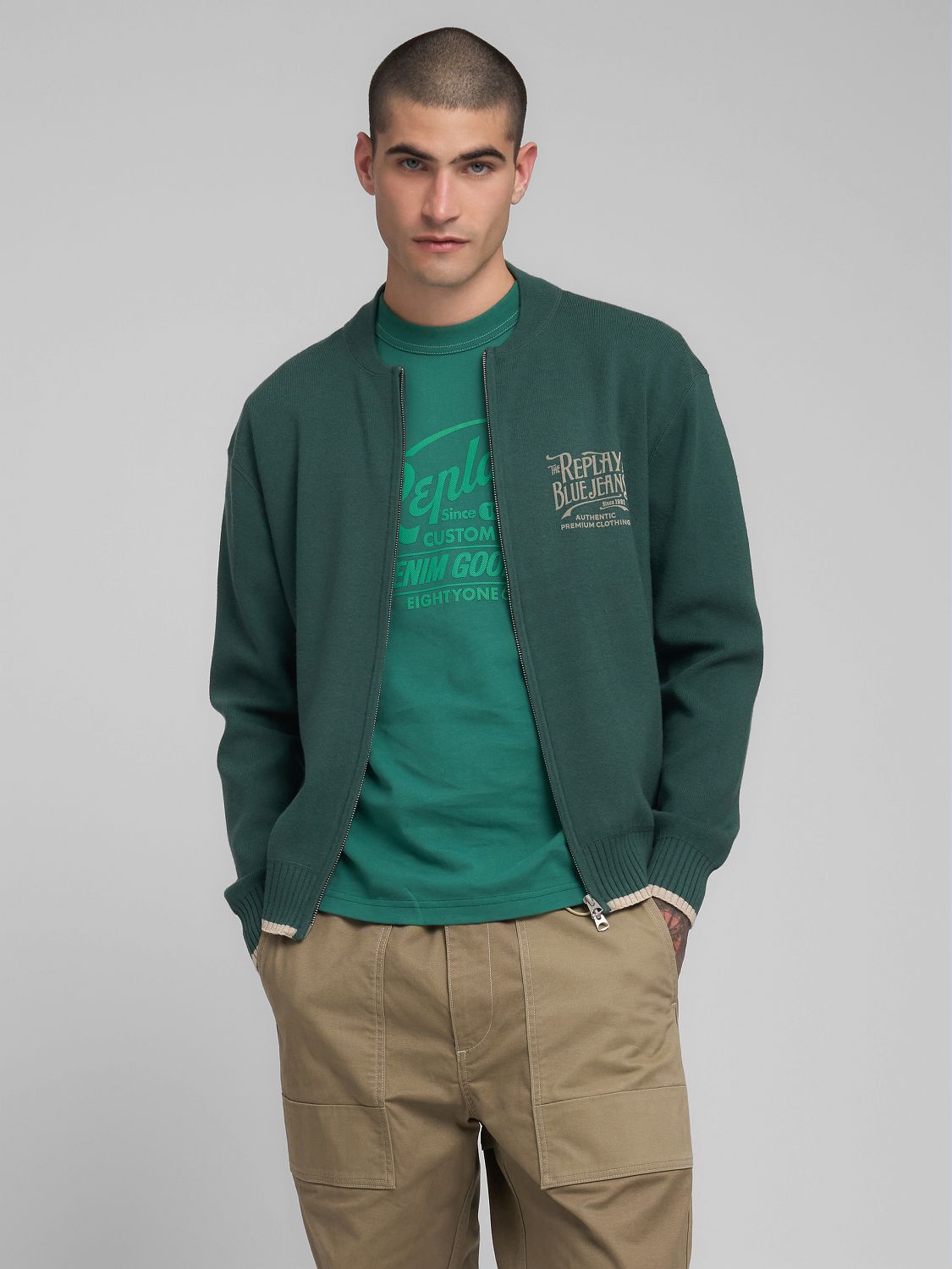 リップル Full-zip pullover - Replay Jeans