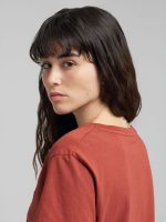 brown jersey v neck t shirt