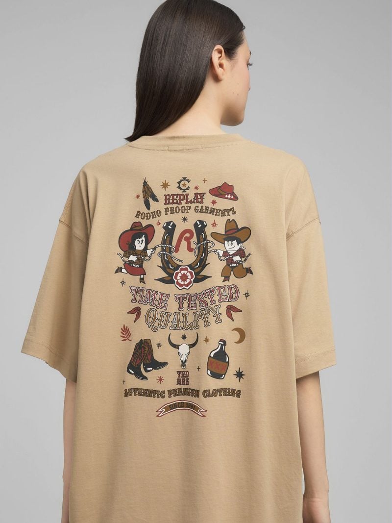 boy fit t shirt with western print