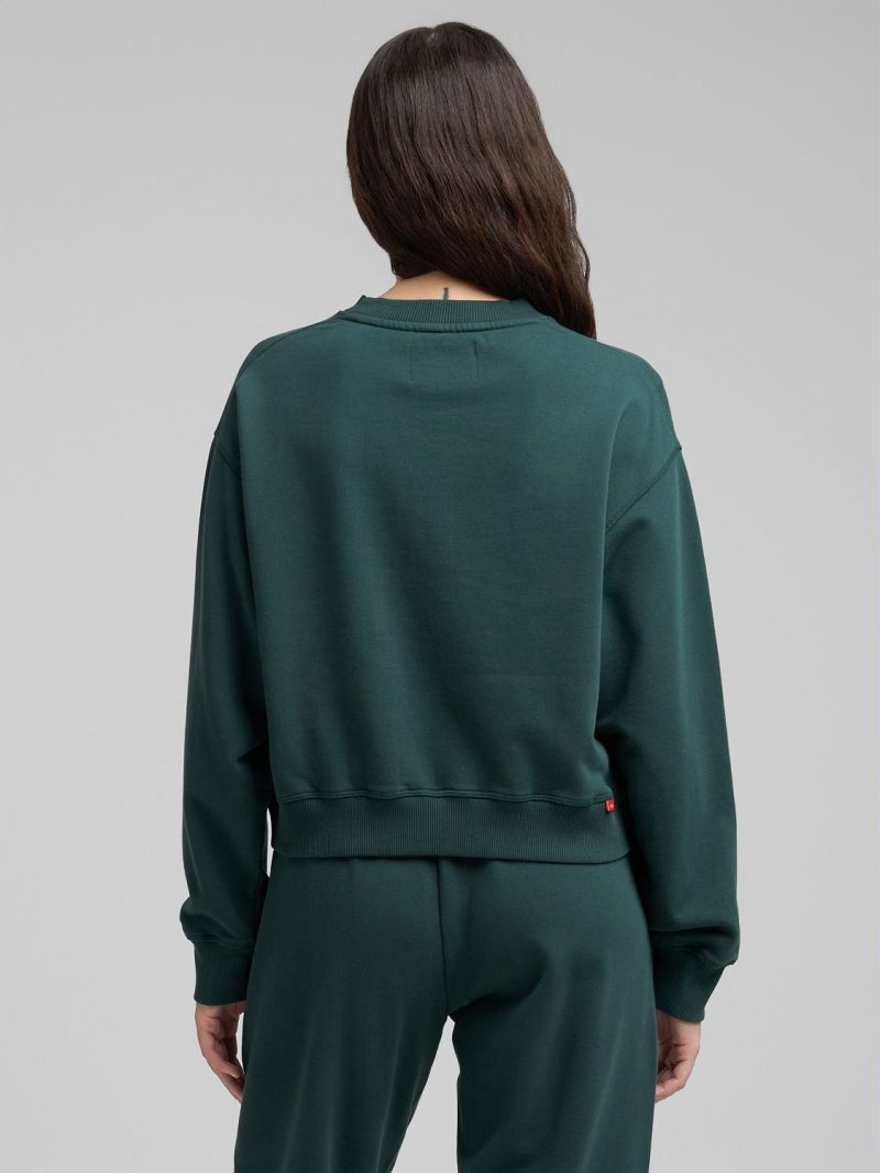 cotton sweatshirt with r embroidery