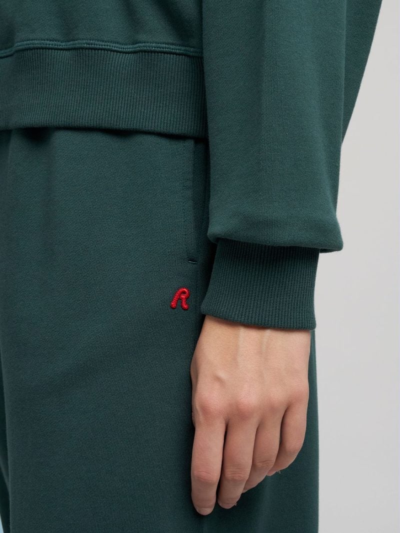 cotton sweatshirt with r embroidery