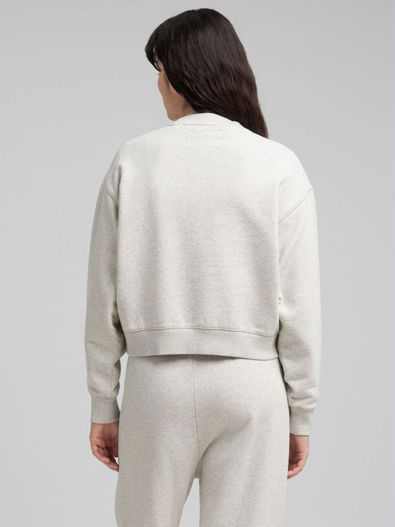 sweatshirt with logo and rose print