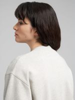 sweatshirt with logo and rose print