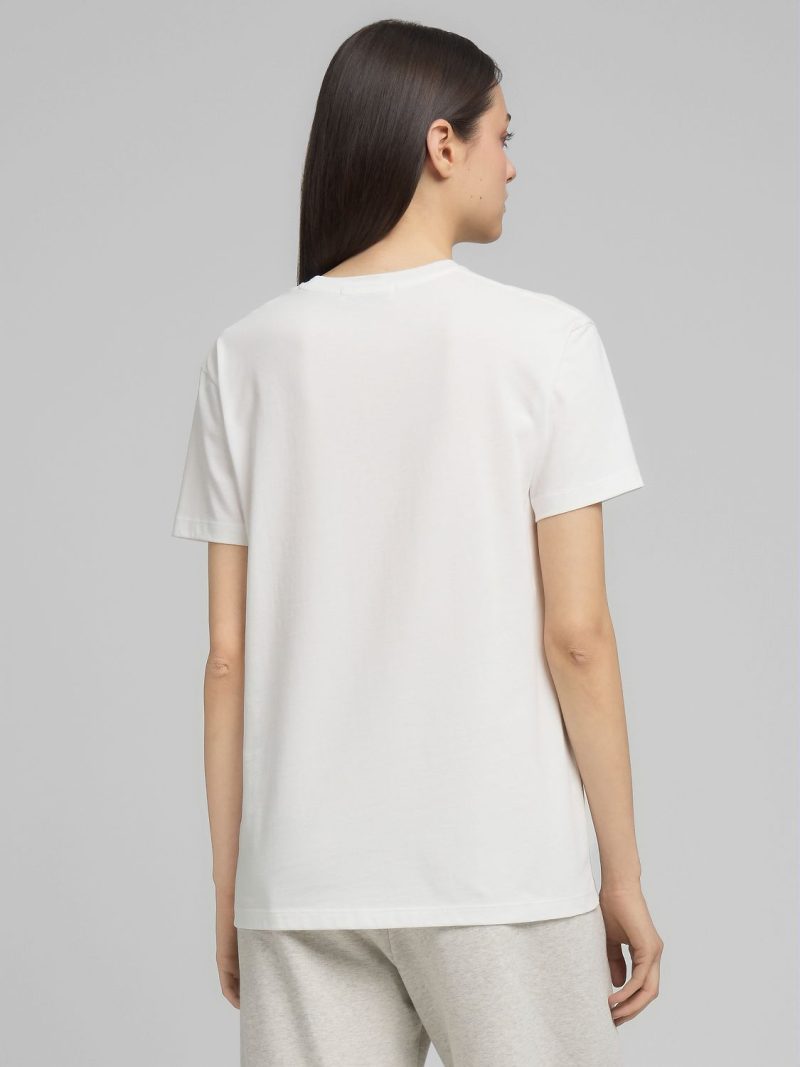 white jersey t shirt with lettering