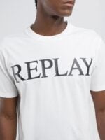 t shirt with maxi logo print