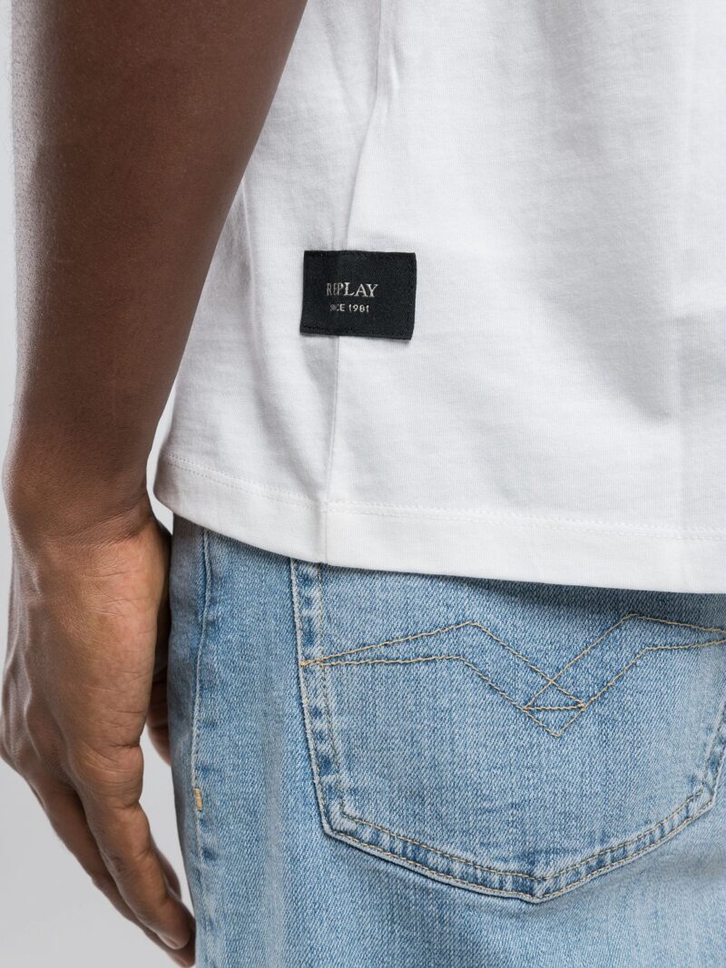 t shirt with maxi logo print