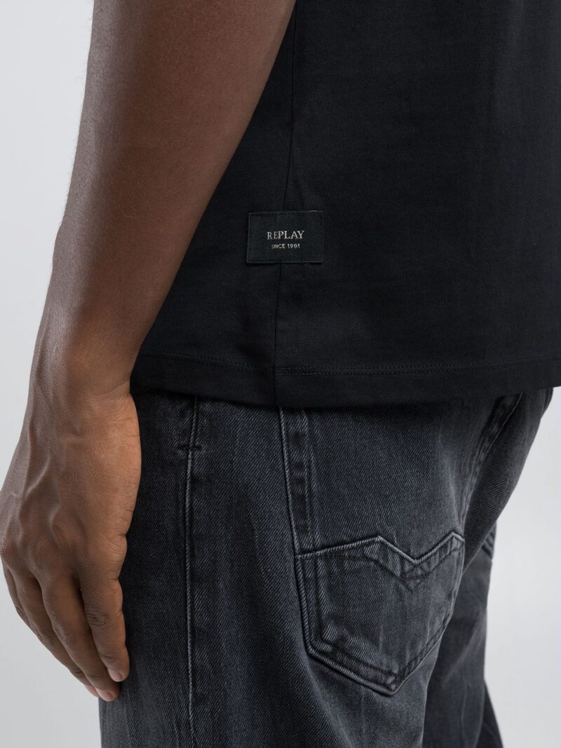 t shirt with maxi logo print