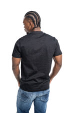 black pop badge t shirt