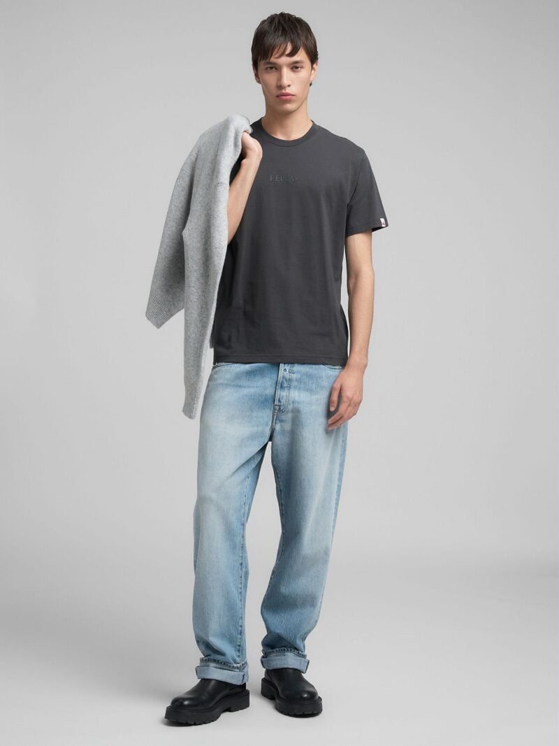 cotton t shirt with lettering