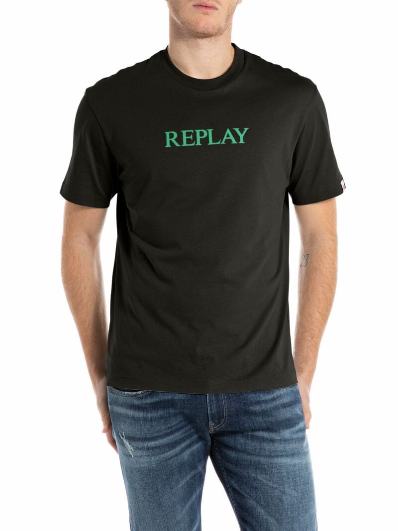 Black Cotton crew neck t-shirt
