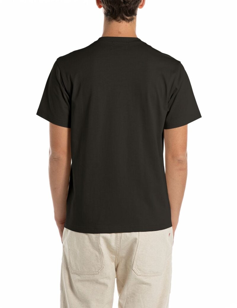 black organic cotton t shirt