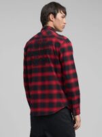 denim shirt with lettering