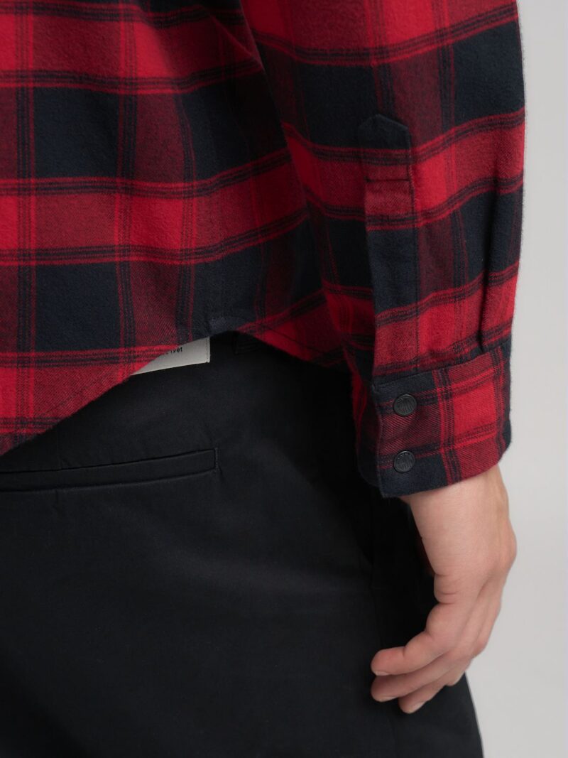 denim shirt with lettering