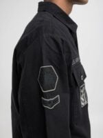 shacket with patch
