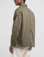 shacket with patch black