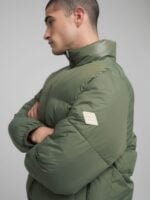 army green puffer jacekt
