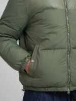 army green puffer jacekt