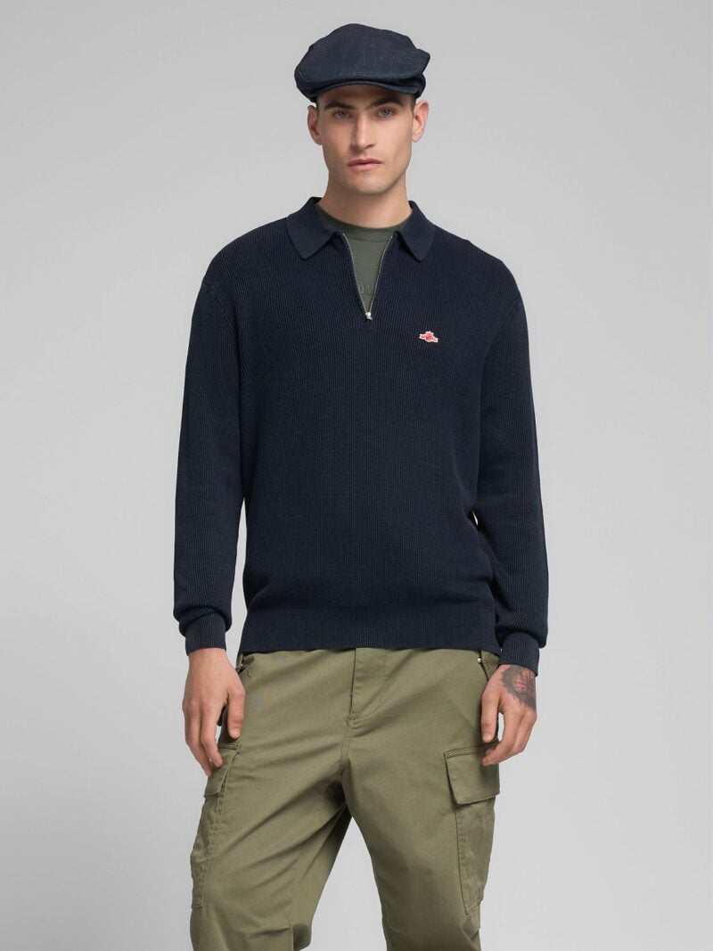 dark blue regular fit jumper