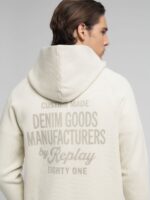 snow white full zip sweatshirt