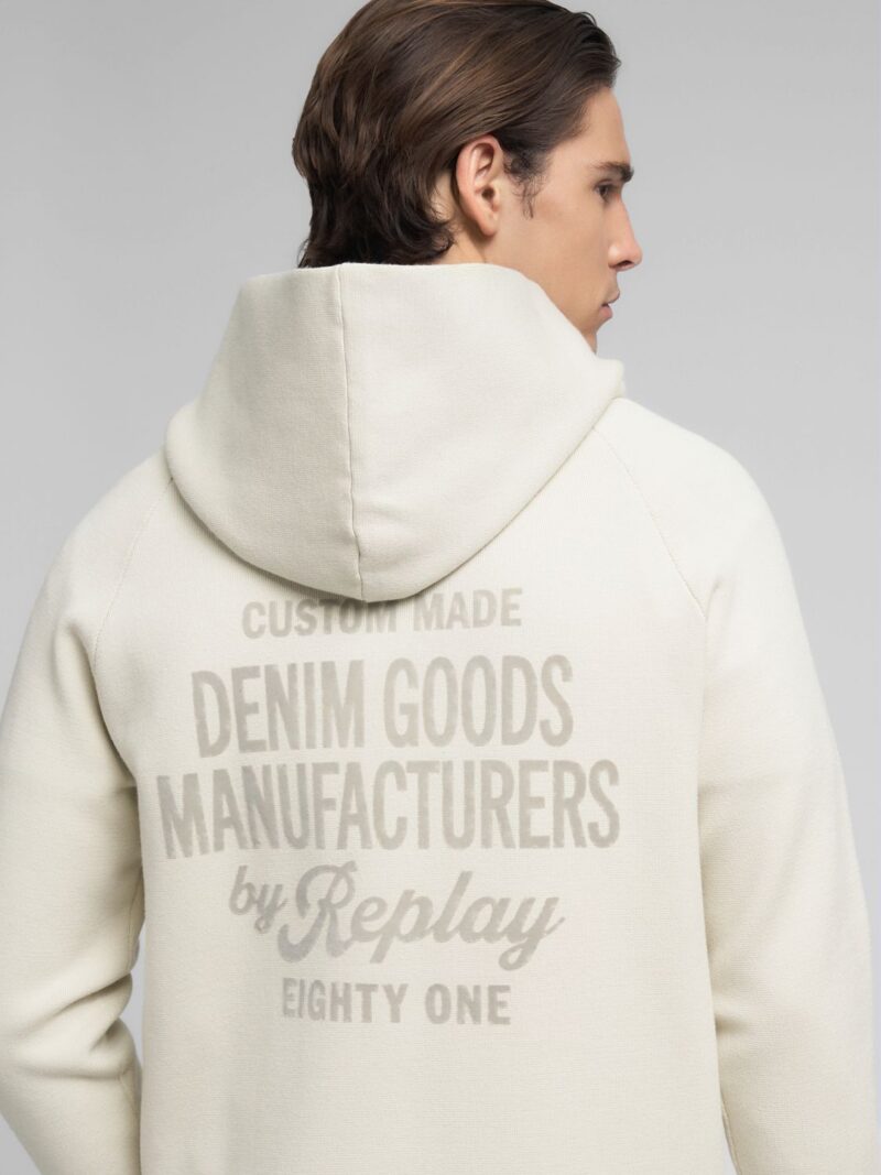 snow white full zip sweatshirt
