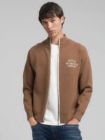 tobacco full zip sweat