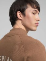 tobacco full zip sweat