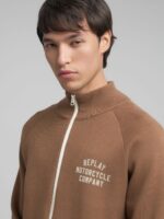 tobacco full zip sweat