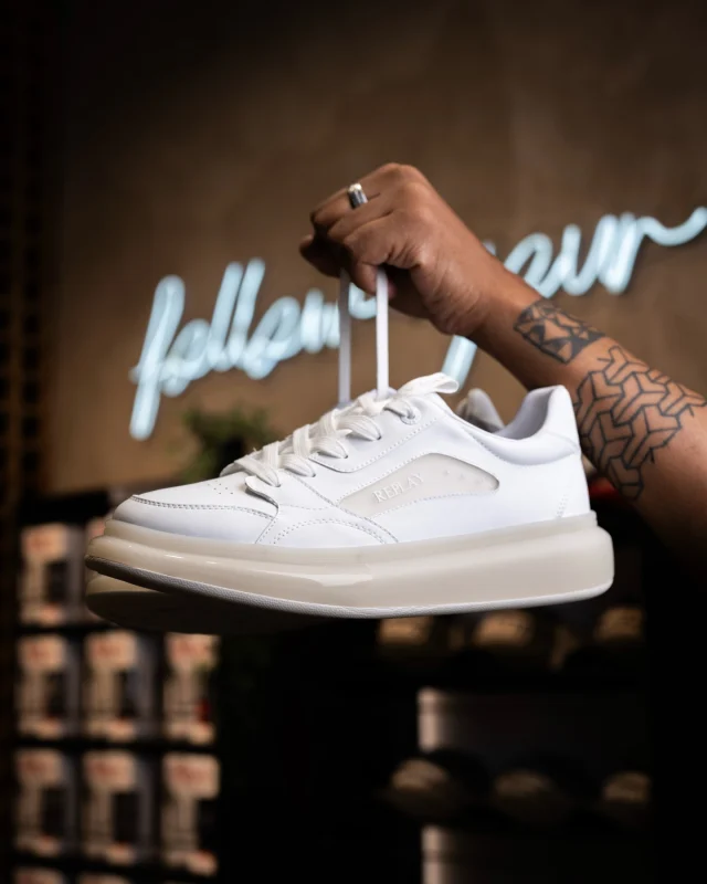 New in! Shop the Glax clear in white, available in-store and online!